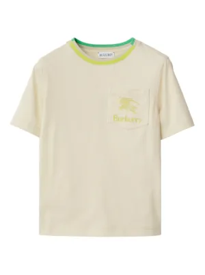 Burberry Kids EKD embroidered Organic Cotton T shirt Farfetch