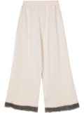 Melitta Baumeister wide-leg cotton track pants - White