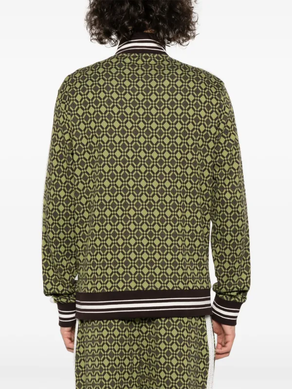 Wales Bonner Power zip-up Sweatshirt | Green | FARFETCH
