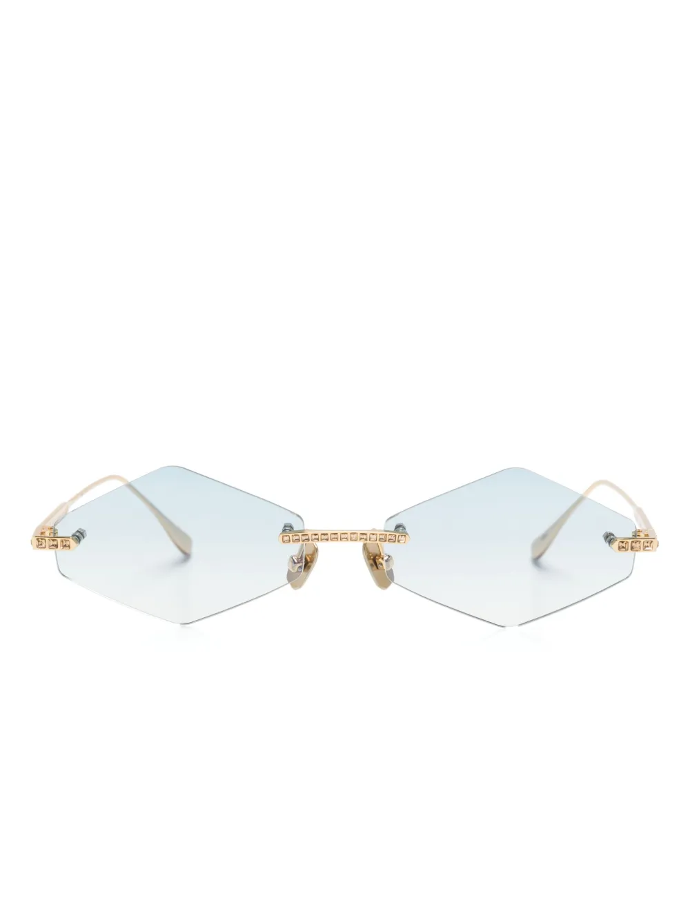 Crystal Nest geometric-frame sunglasses
