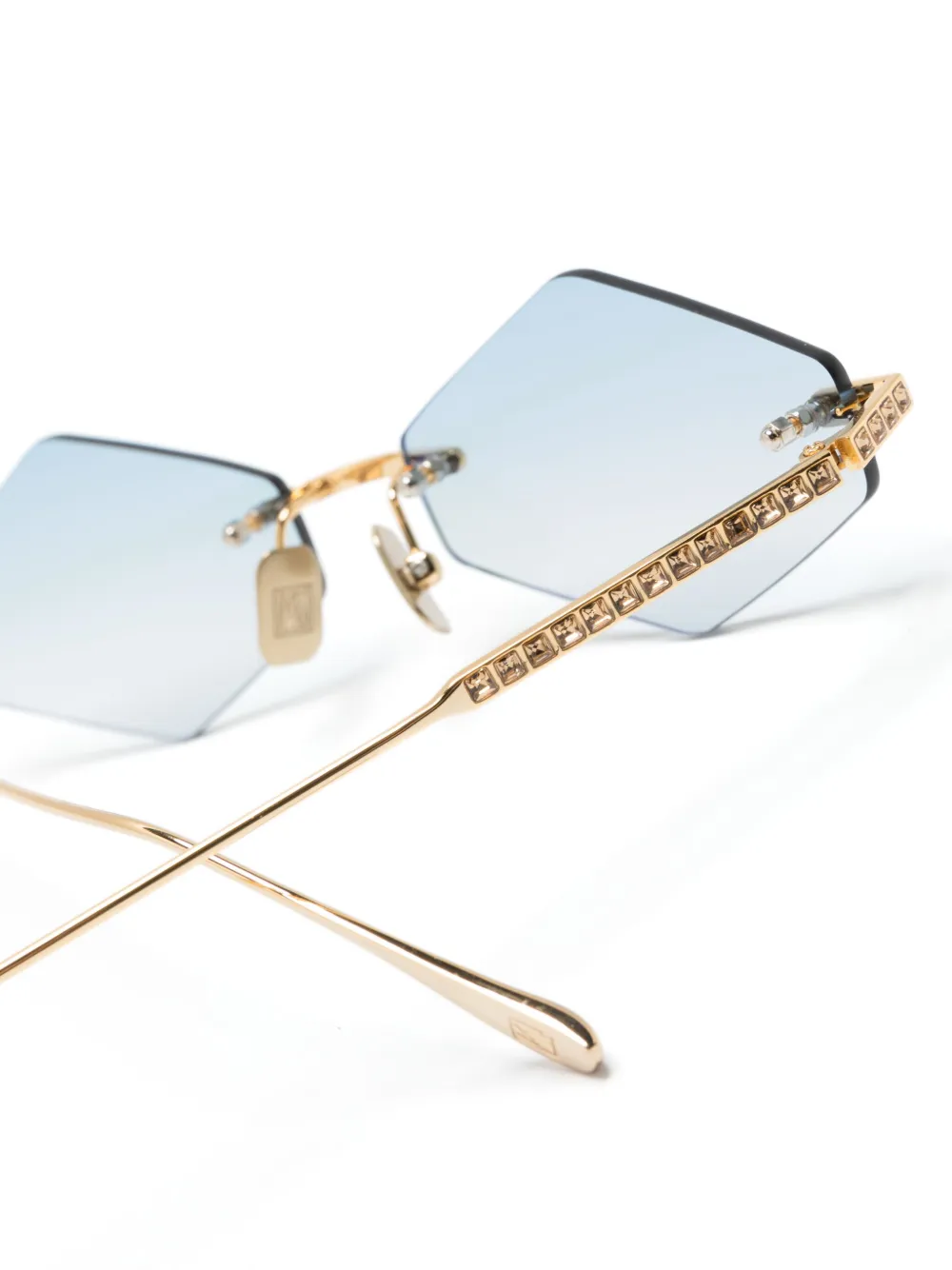 ANNA-KARIN KARLSSON Crystal Nest zonnebril met geometrisch montuur Goud