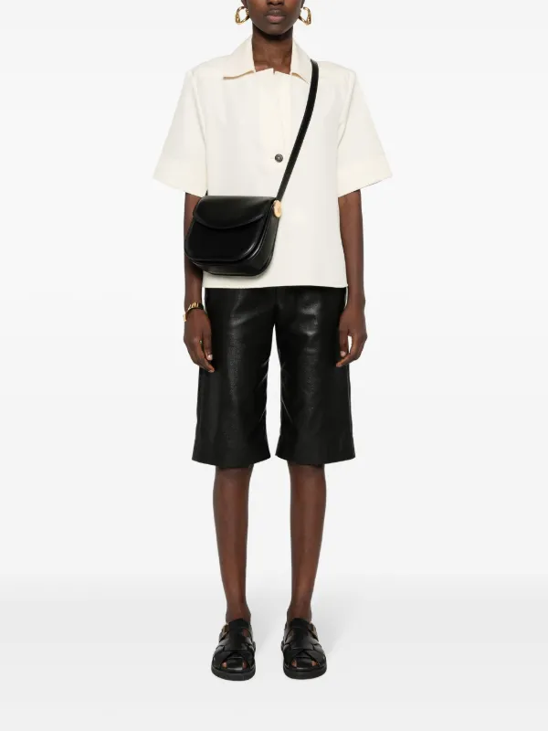 Jil Sander Medium Coin Leather Bag | Black | FARFETCH CH
