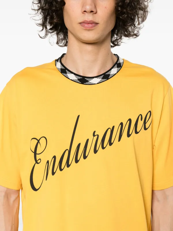 Tシャツ・カットソー WALES BONNER Men T-shirt Yellow UA24JE29JE07 199 Wales Bonner Endurance Organic Cotton T-shirt | Yellow