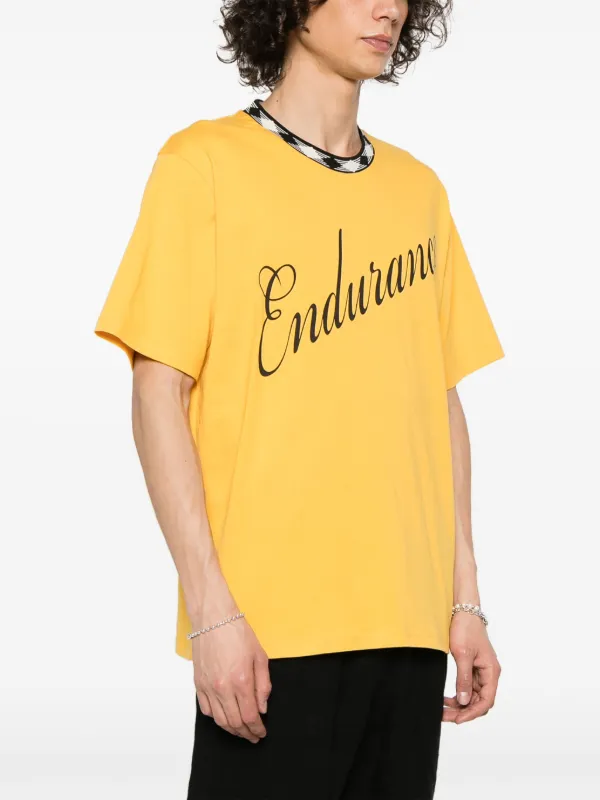Wales Bonner Endurance Organic Cotton T-shirt | Yellow