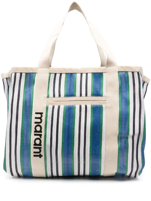 ISABEL MARANT Warden Striped Tote Bag - Farfetch