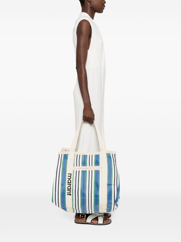 ISABEL MARANT Warden Striped Tote Bag - Farfetch