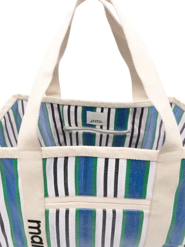 ISABEL MARANT Warden Striped Tote Bag - Farfetch