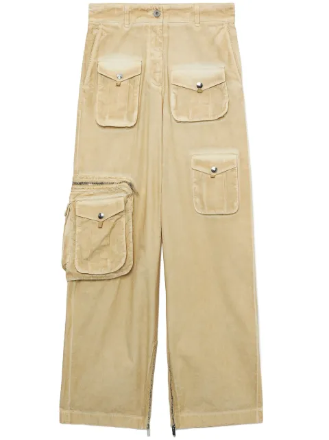 Halfboy pantalones cargo con efecto degradado