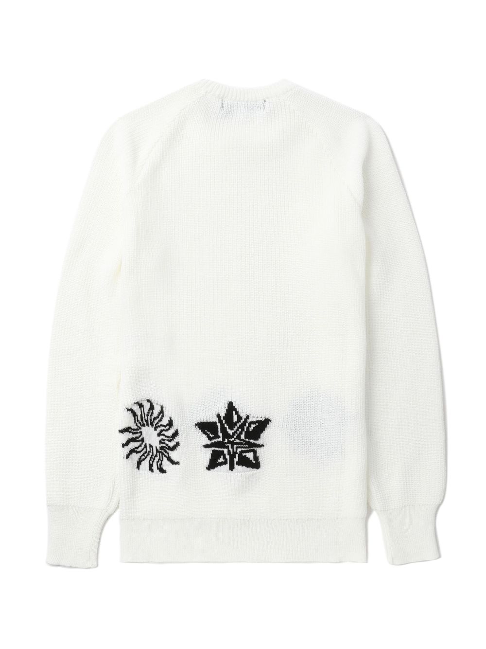 Black Comme Des Garcons jacquard crew-neck jumper Women