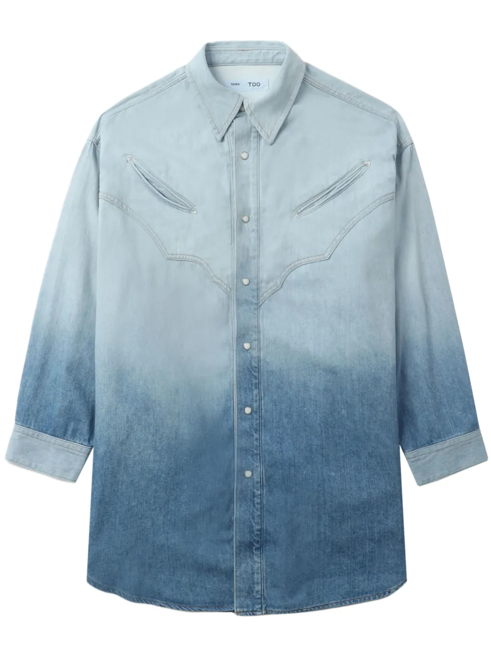 Toga camisa de tejido cambray | azul | Image 1