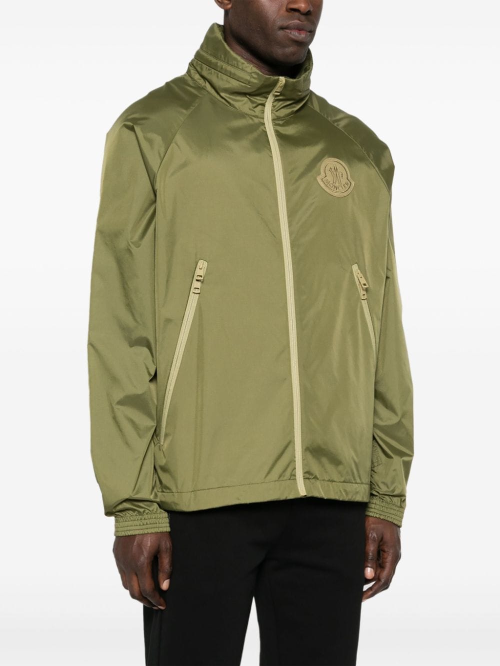 Moncler Erge windjack met logo-applicatie Groen