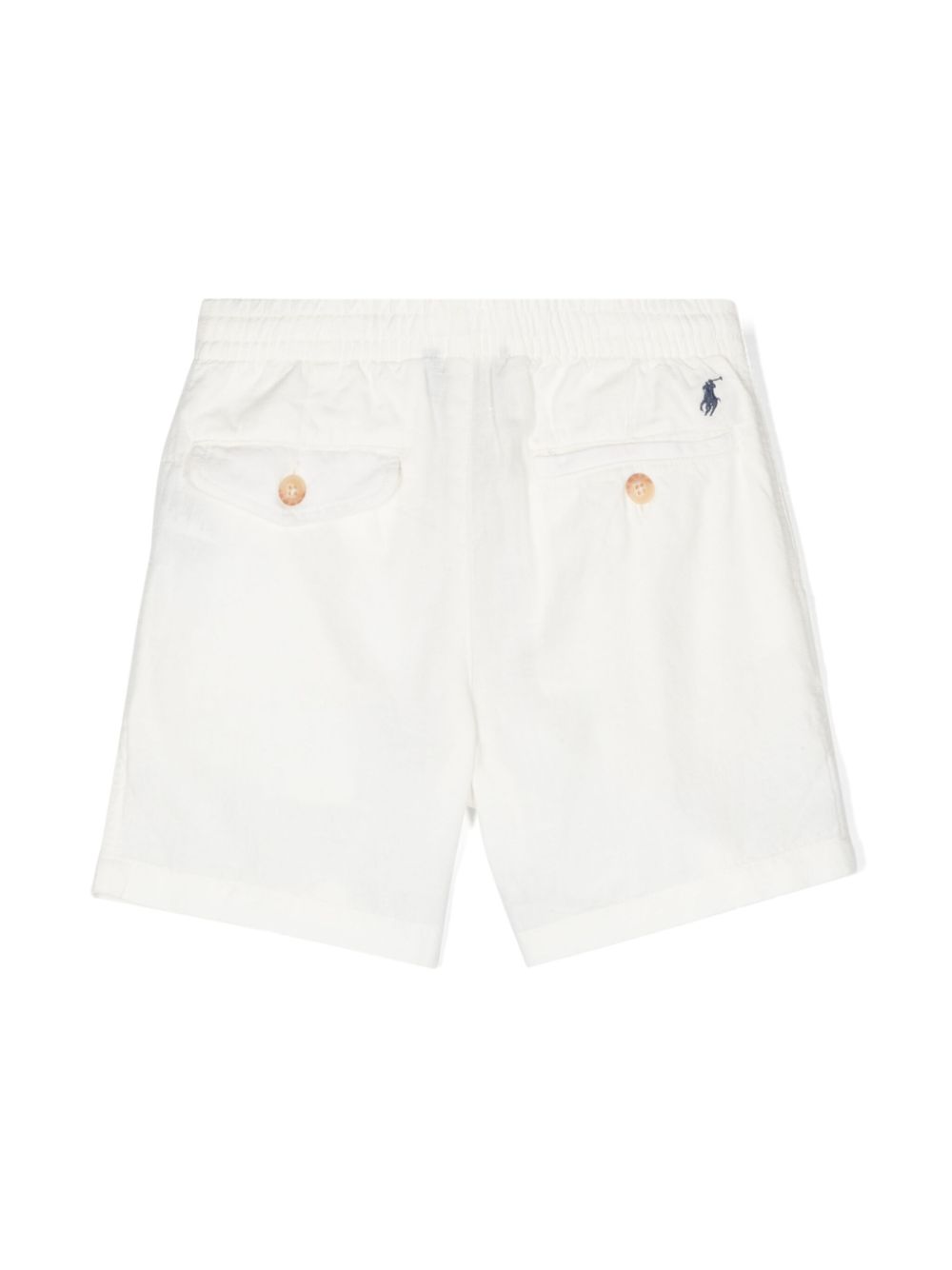 Shop Ralph Lauren Elasticated-waist Mid-length Shorts In White