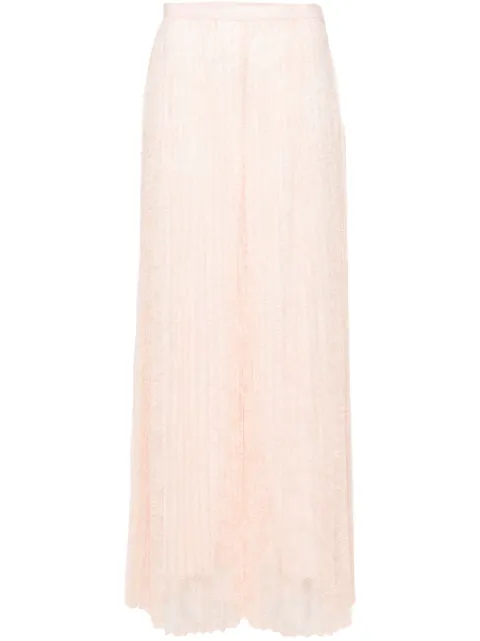 TWINSET pleated lace palazzo pants