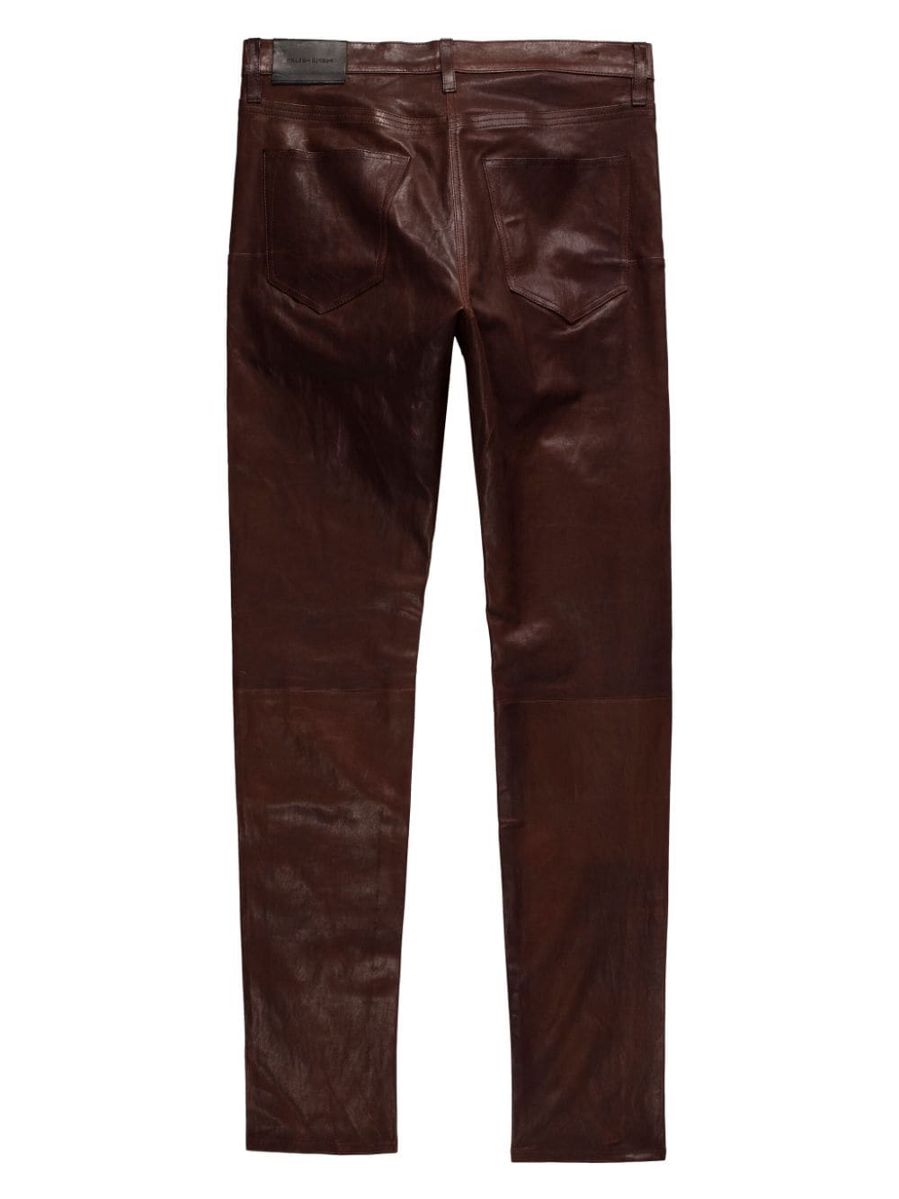 Shop Purple Brand P001 Low-rise Skinny Trousers In Brown