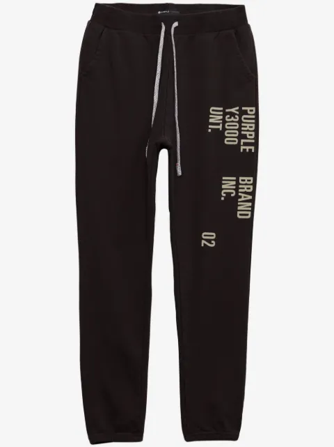 Purple Brand logo-print track pants