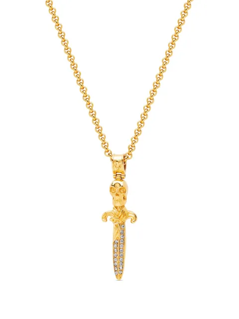 Nialaya Jewelry Skull Sword pendant necklace