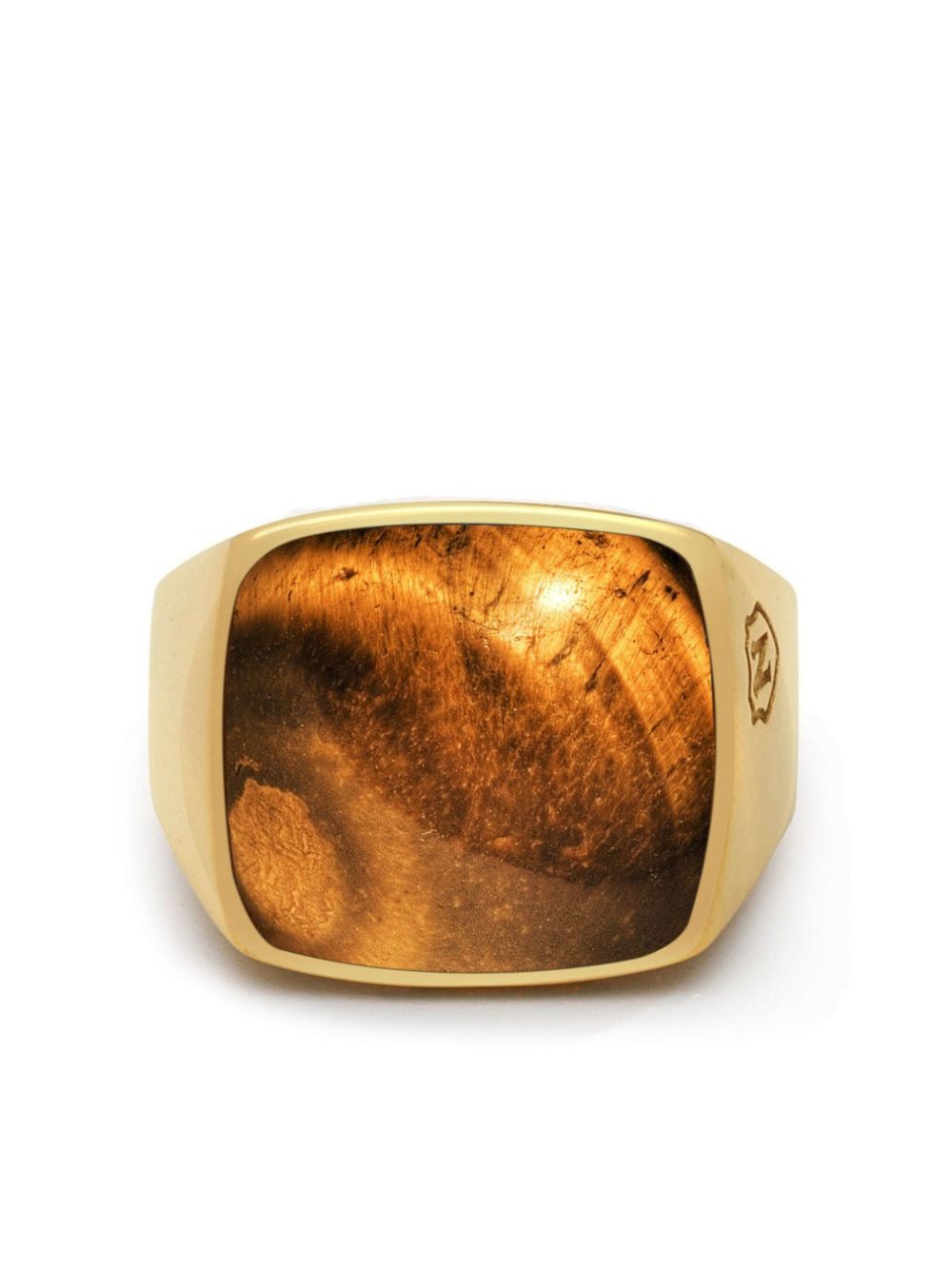 Nialaya Jewelry gemstone-detail signet ring - Gold