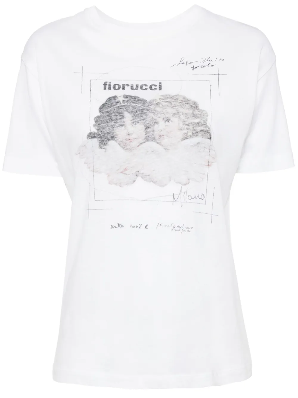 Fiorucci T-shirt van biologisch katoen Wit