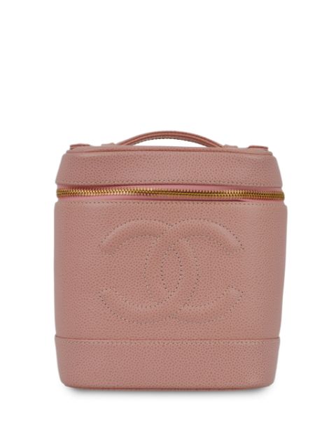 HOT SALE CHANEL 2003 CC stitch vanity handbag Women