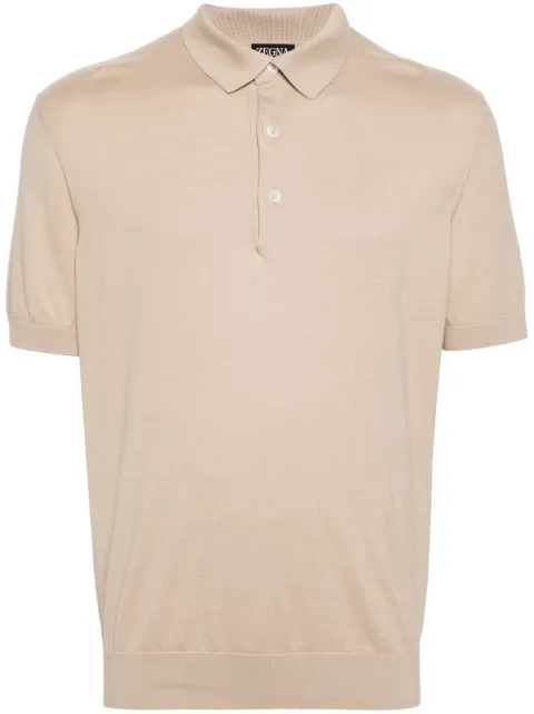 Zegna polo fin en coton
