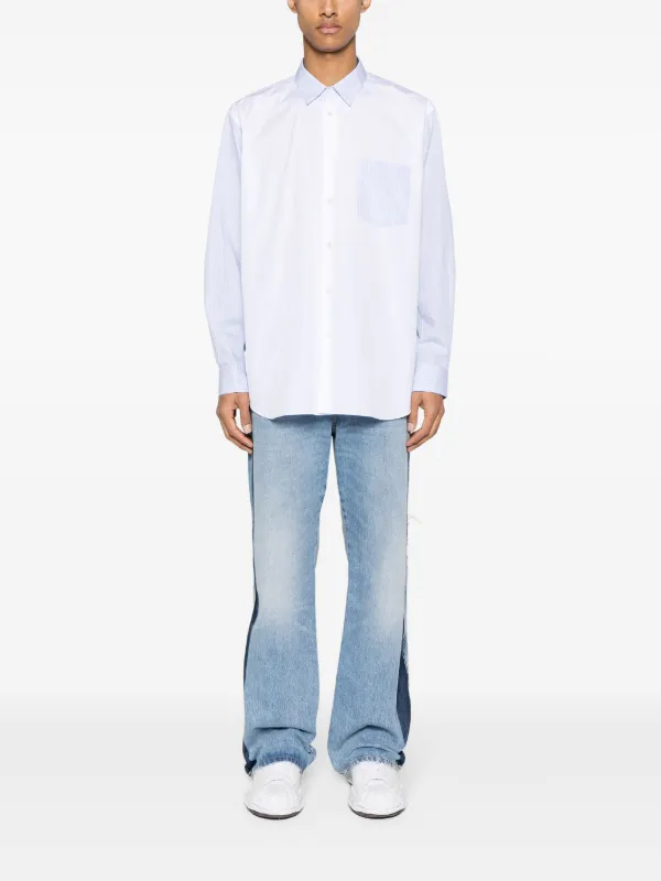 COMME des GARÇONS カラーブロックシャツ S Comme Des Garçons Shirt カラーブロック シャツ | ホワイト