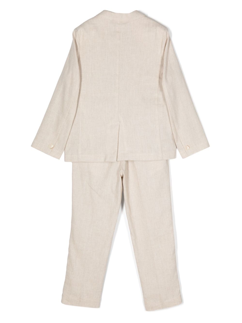 Shop Paolo Pecora Mélange-effect Suit In Neutrals