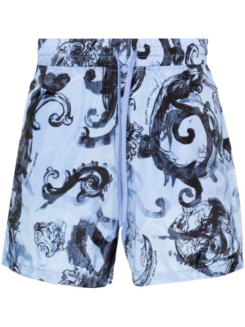 Versace Jeans Couture Watercolour Couture-print deck shorts