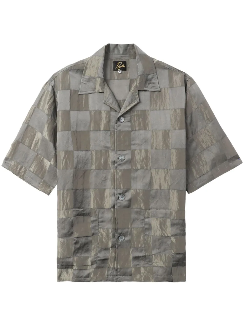 NEEDLES CRINKLED CHECKERBOARD SHIRT