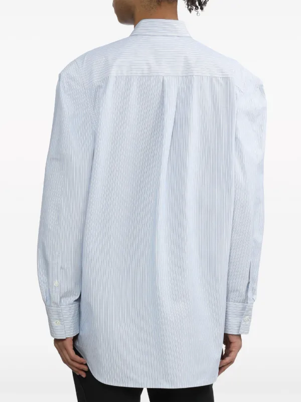 Doublet Robot Shoulder ストライプ シャツ | ブルー | FARFETCH JP