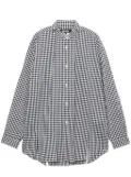 Black Comme Des Garçons gingham-print cotton T-shirt