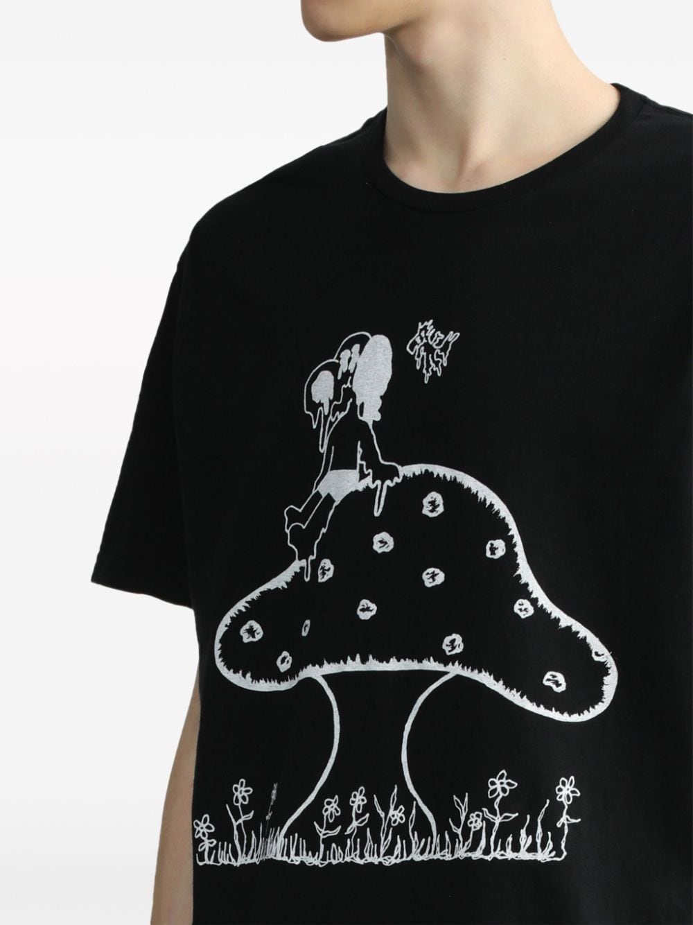 Shop Westfall Graphic-print Cotton T-shirt In Black