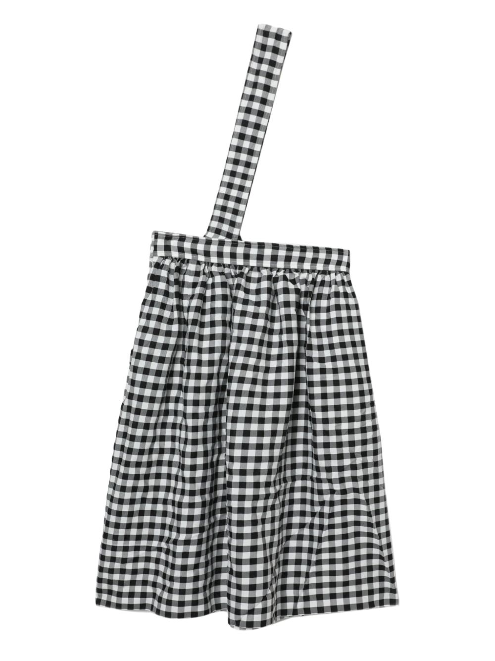 Black Comme Des Garcons gingham-print midi skirt Women