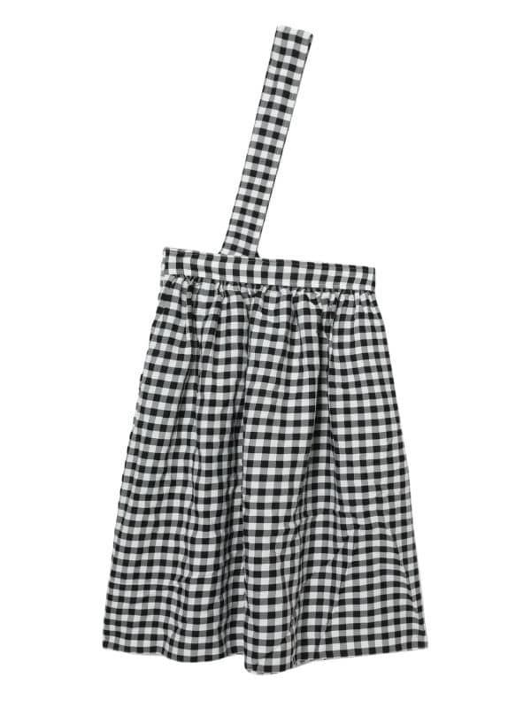 Black Comme Des Garçons gingham-print Midi Skirt - Farfetch