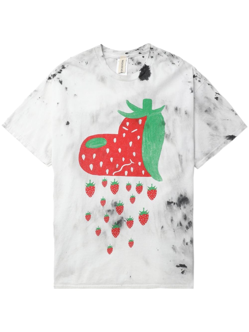 Westfall T-shirt Mit Grafischem Print In Weiss