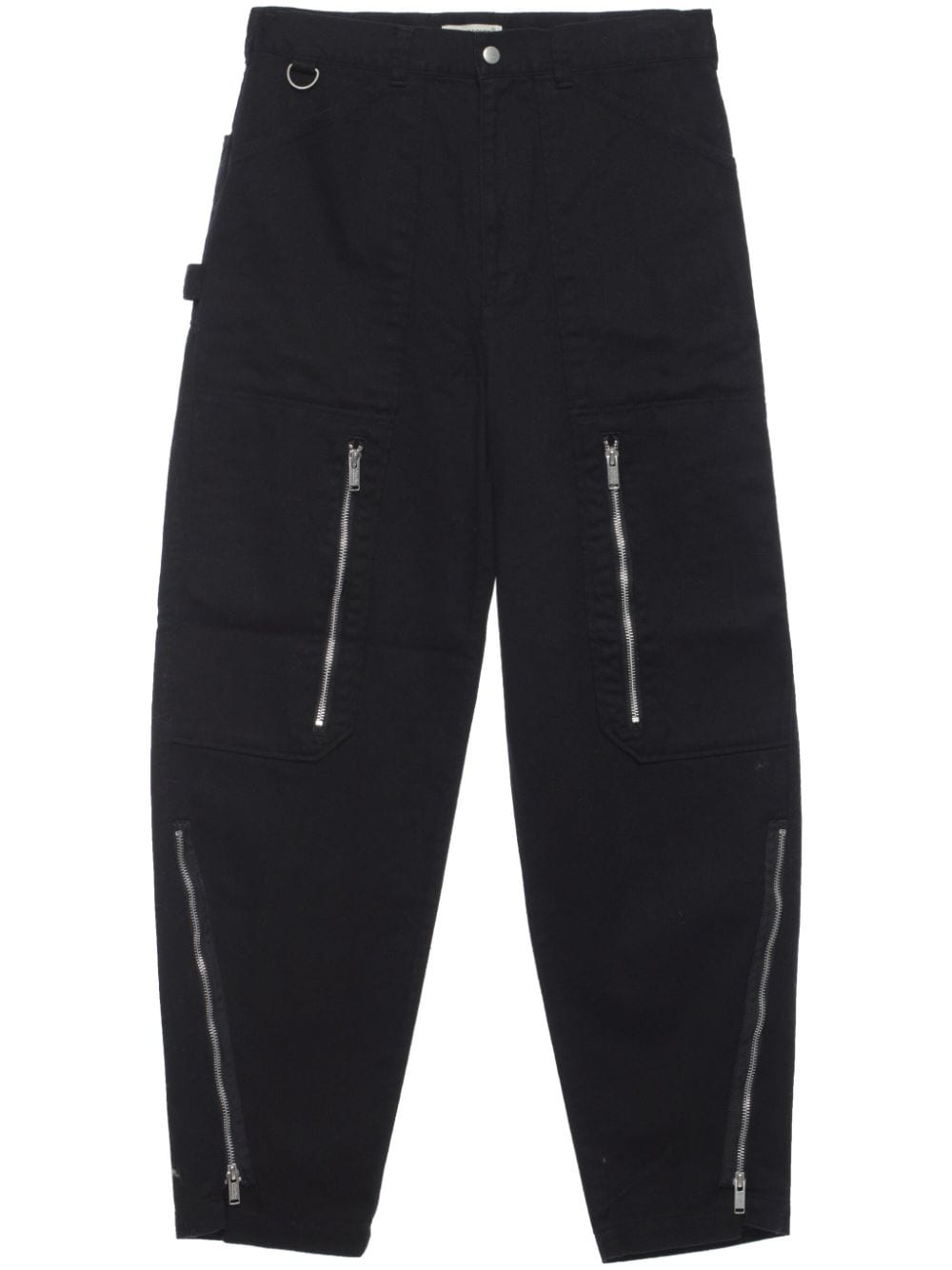 Undercover Tapered Cargo Trousers In Black