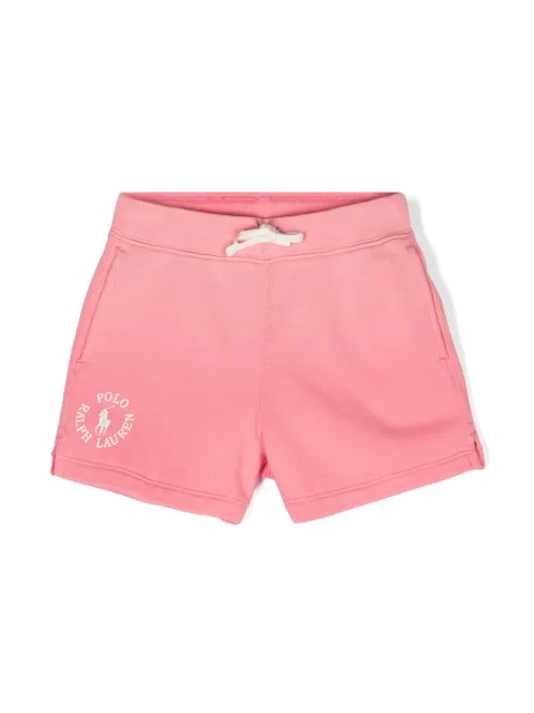 POLO RALPH LAUREN KIDS logo-print cotton track shorts