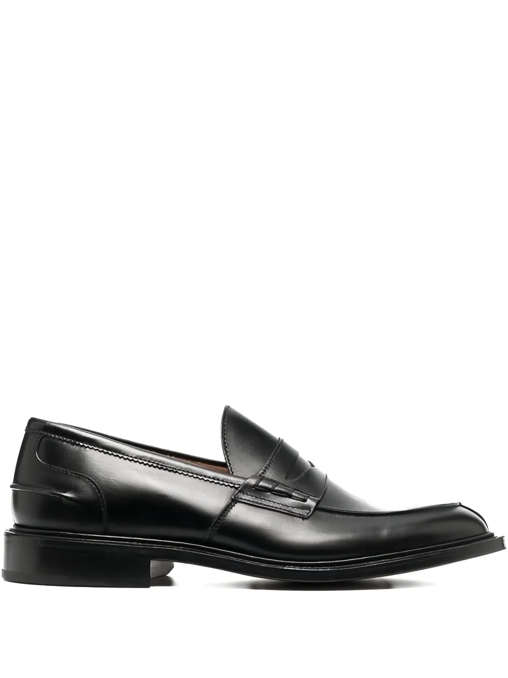 Tricker's leather loafers Zwart