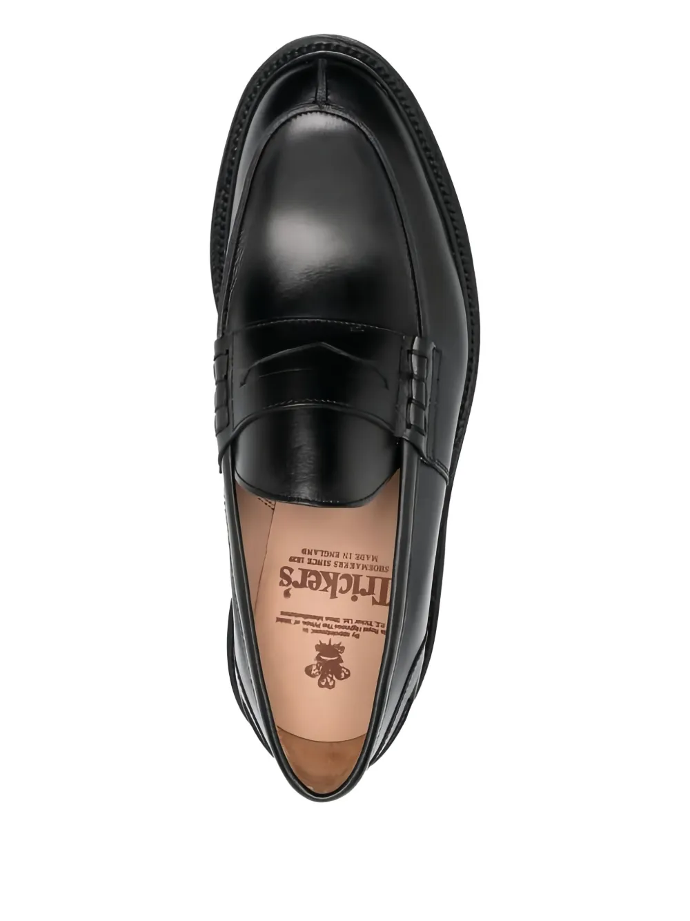 Tricker's leather loafers Zwart