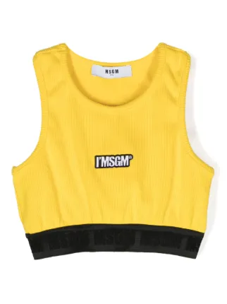 キッズ用トップス MSGM SS23 CROPPED SWEATSHIRT (MS029449K_001) 22846950_52891451_322.jpg