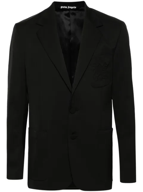 Palm Angels single-breasted twill blazer