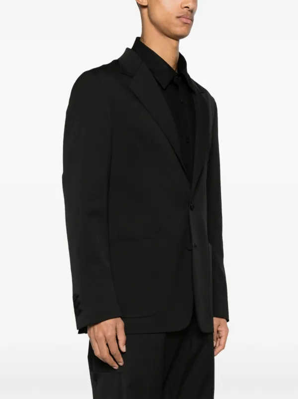 Palm Angels single-breasted Twill Blazer | Black | FARFETCH JO