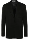 Palm Angels single-breasted twill blazer - Black