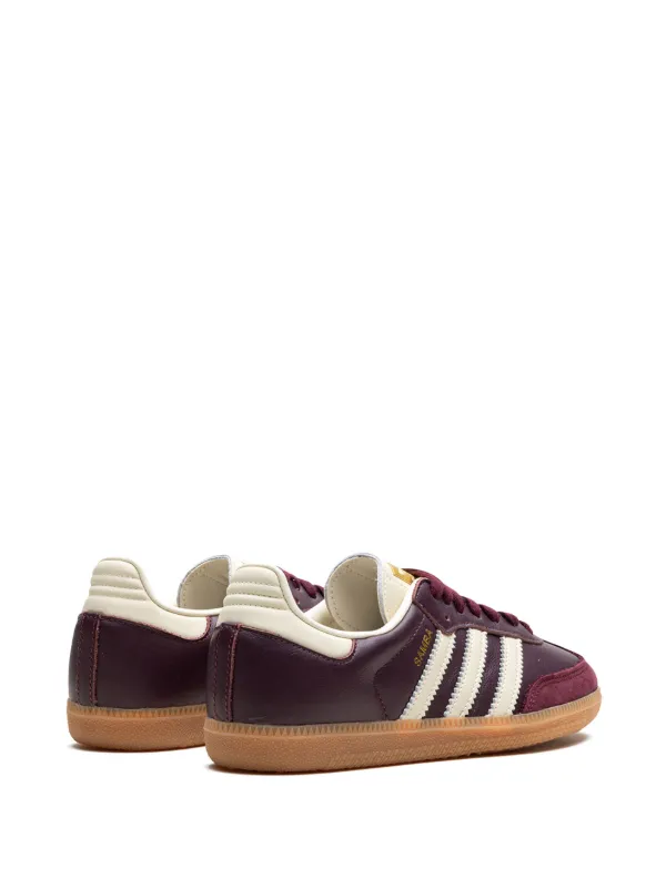 Adidas samba store og burgundy