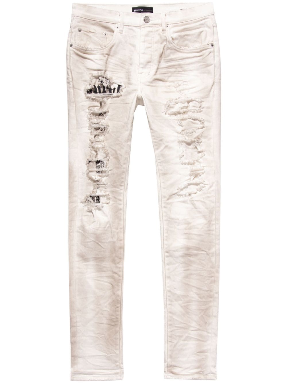 Purple Brand P001 Low-rise Skinny Jeans In White