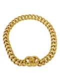 CHANEL Pre-Owned 1996 CC turn-lock chunky necklace - Gold