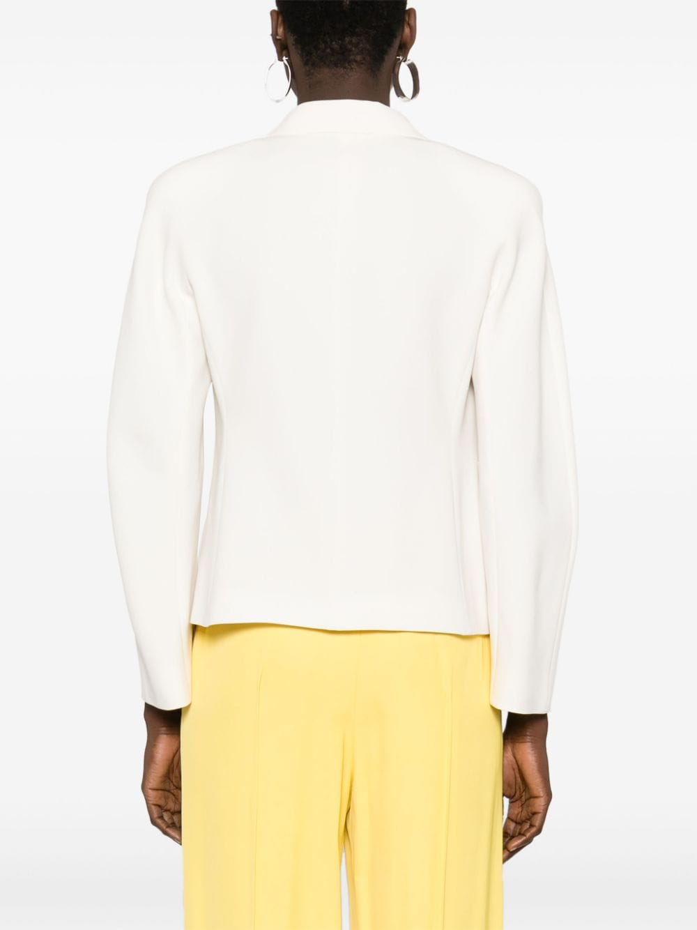 Shop Max Mara Ginseng Single-breasted Blazer In White