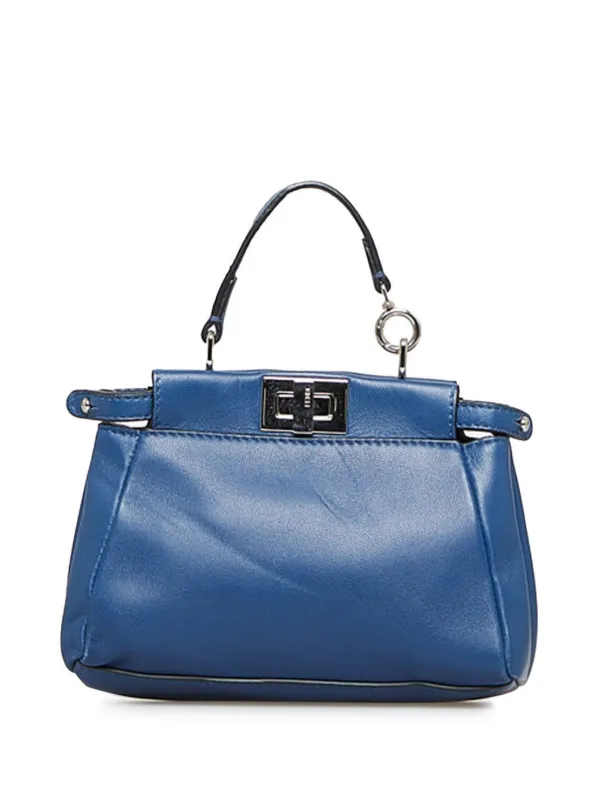 Fendi peekaboo mini blue sale