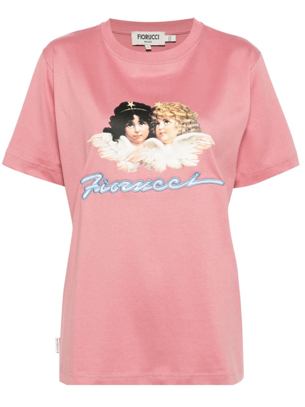 Fiorucci T-shirt van biologisch katoen Roze