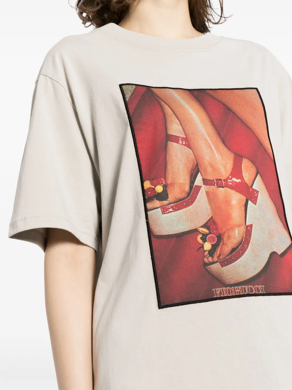 Fiorucci T-shirt van biologisch katoen Grijs