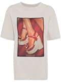 Fiorucci organic cotton T-shirt with graphic print - Grey